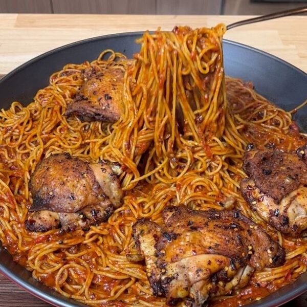 Spaghetti and Chicken