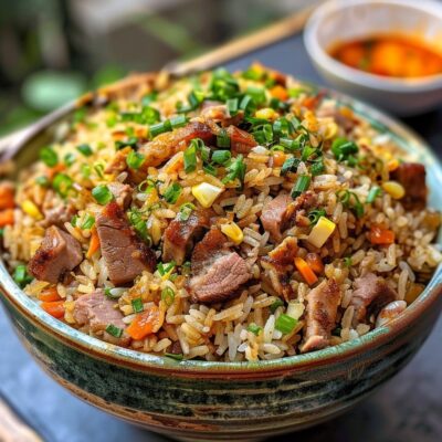 Fried Rice (3 spoons) + Meat