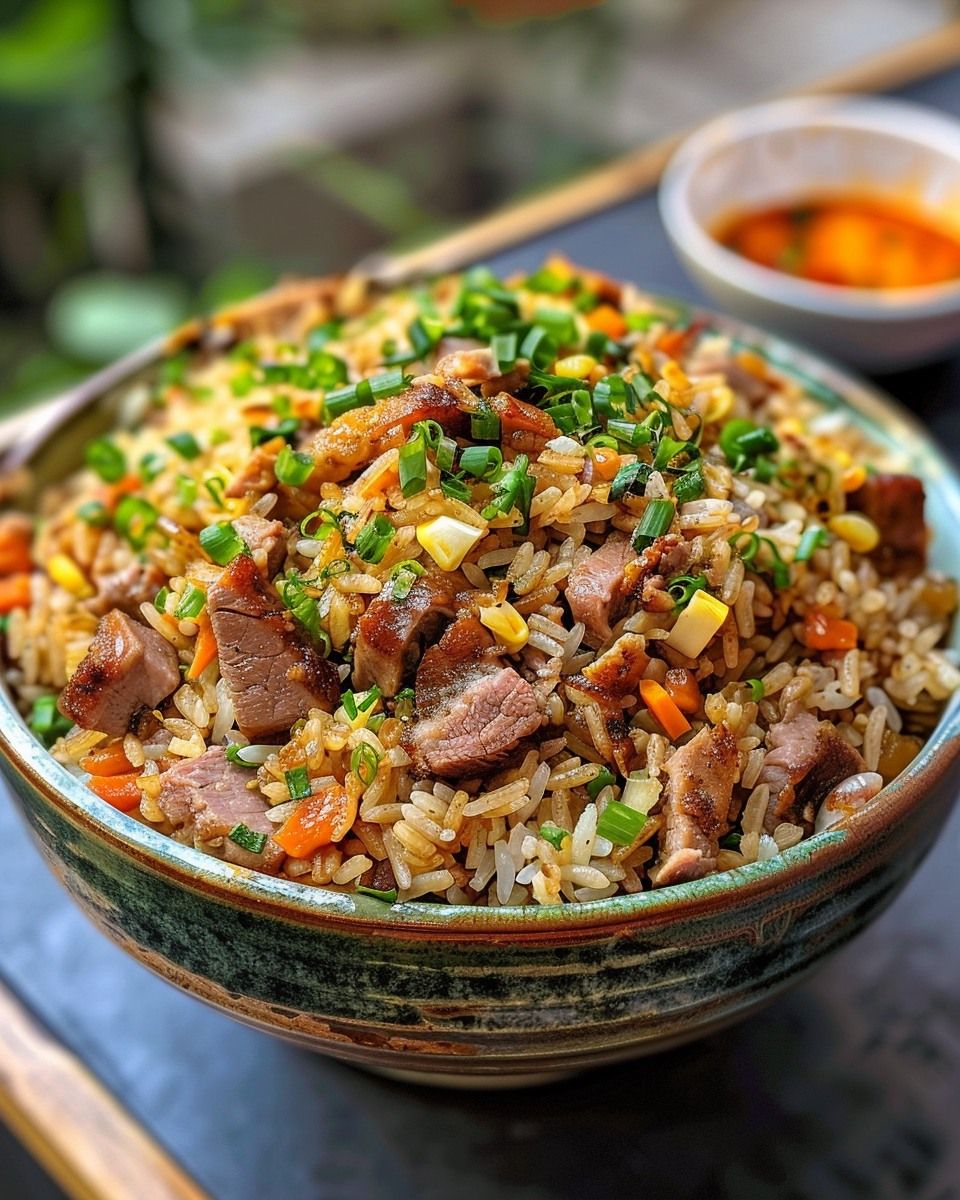 Fried Rice (3 spoons) + Meat