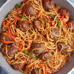 Spaghetti + Meat + Fish