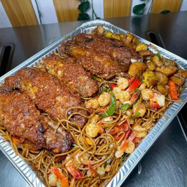 Spaghetti with Turkey and Plantain/Sausage