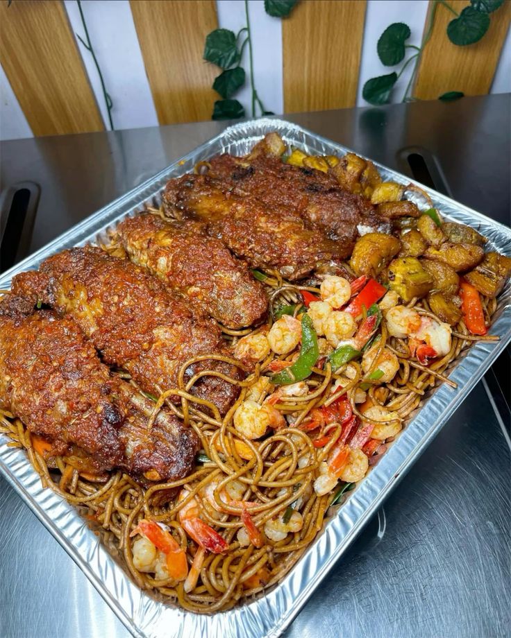 Spaghetti with Turkey and Plantain/Sausage