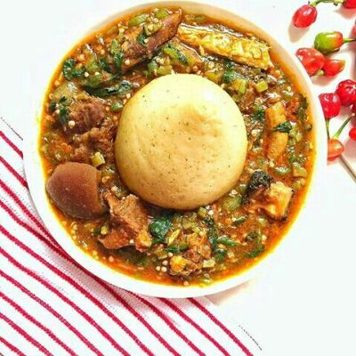 Eba & Okro Combo
