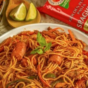 Spaghetti and Hotdog