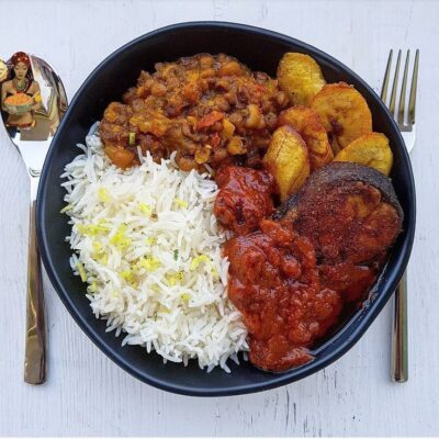 Rice & Beans Combo with Plantain