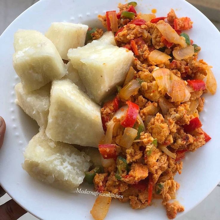 Yam and Egg with Sauce